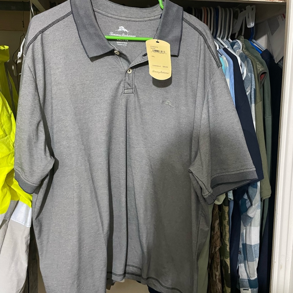Tommy Bahama Charcoal Polo Shirt